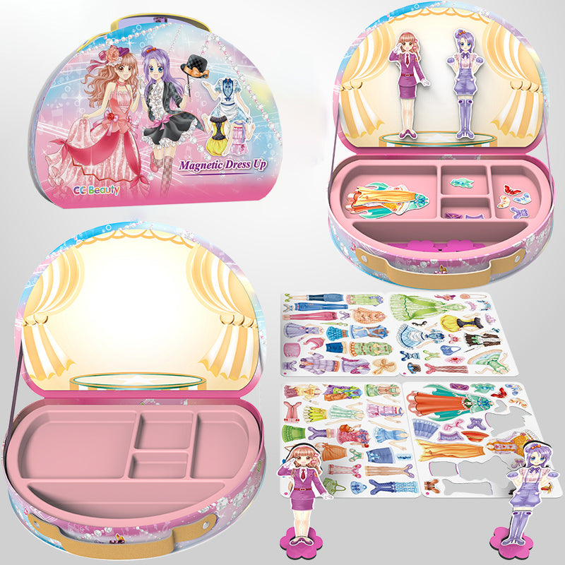 🌟Magneettinen prinsessa pukeutua paperi nukke