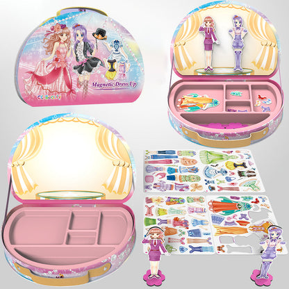 🌟Magneettinen prinsessa pukeutua paperi nukke