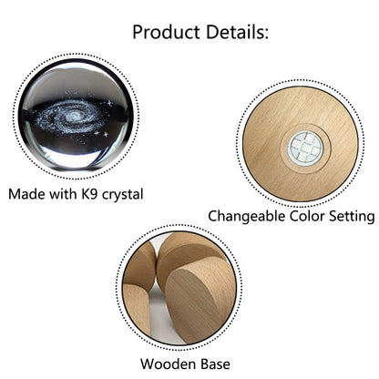 🔆 3D planeetta kristallipallo 🔆