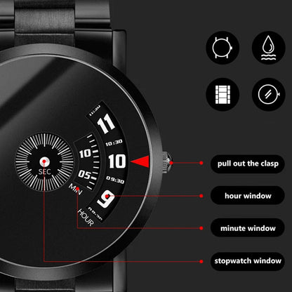 Miesten vedenpitävä automaattinen katsella teräs / verkko / nahka katsella hihna