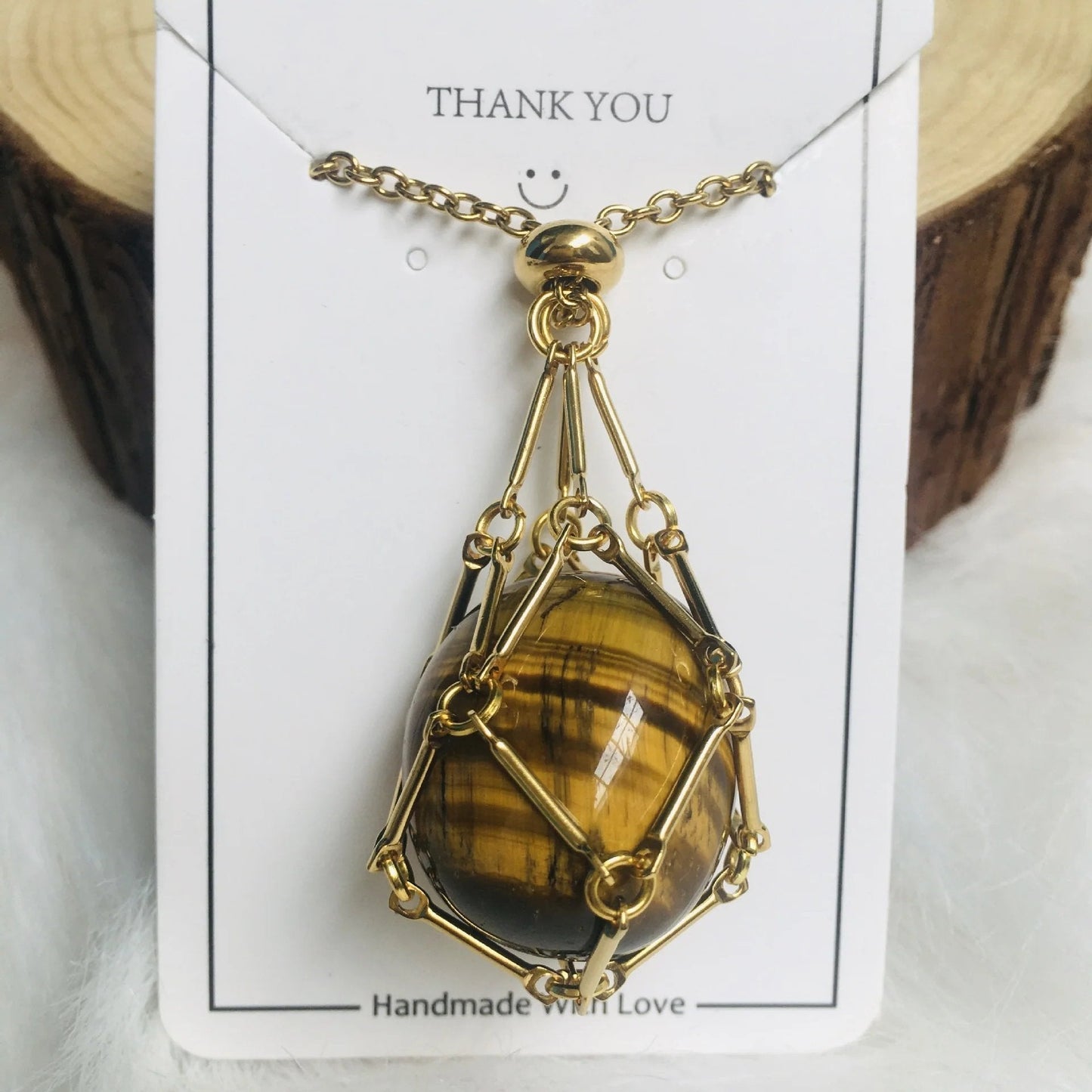 2024 Crystal Stone Holder kaulakoru - ilmainen (kristalli) lahja mukana🎁