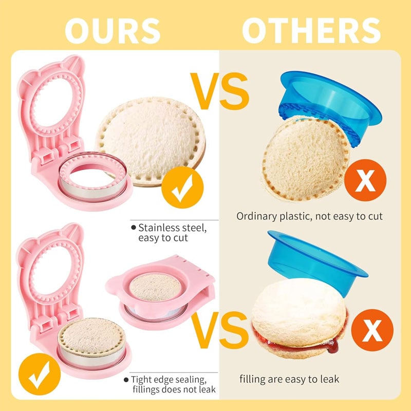 🔥 Joulumyynti🎄 - Sandwich-muotit leikkurilla ja tiivisteellä🥪.