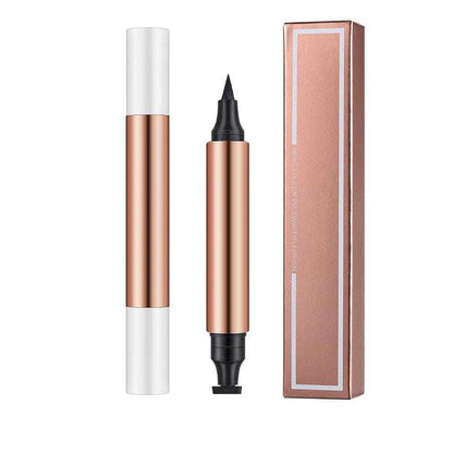 Kaksipäinen kolmionmuotoinen sinetti eyeliner Eyeliner nopeasti kuivuva pitkäkestoinen ei tahraantuva vedenkestävä