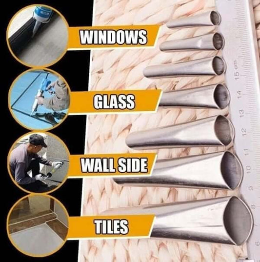 Uudelleenkäytettävä Caulking Nozzle Applicator viimeistelytyökalu