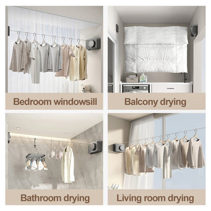 Sisätilojen sisäänvedettävä teräksinen pyykkinaru-ilmainen toimitus