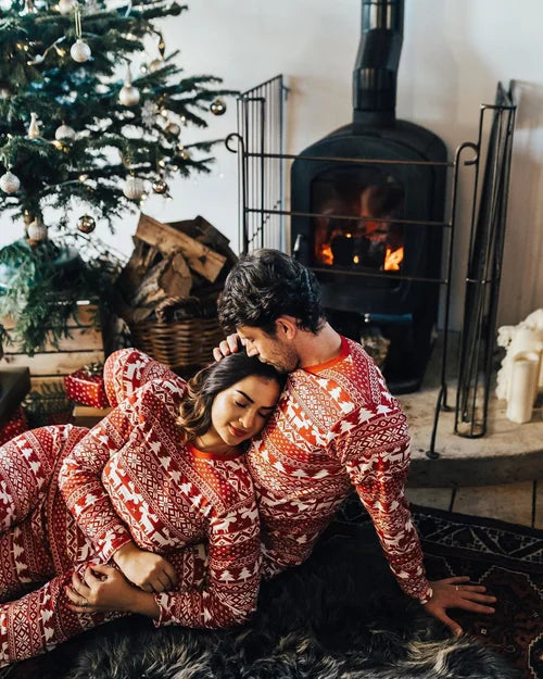 Joulun perheen pyjama setti