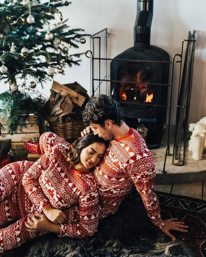 Joulun perheen pyjama setti