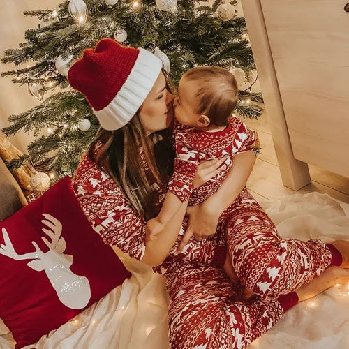 Joulun perheen pyjama setti