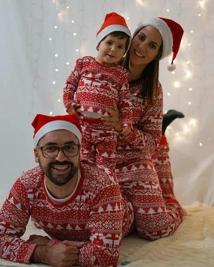 Joulun perheen pyjama setti