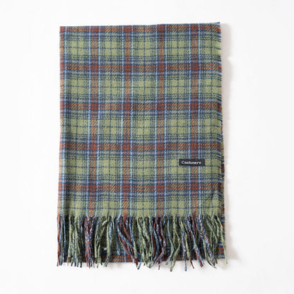 ✨Määräaikainen erikoistarjous✨ [Paras Lahja Hänelle] Naisten Talvi Tassel Plaid Huivi