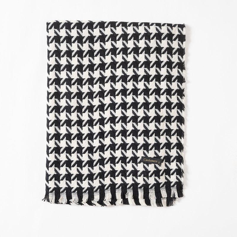 ✨Määräaikainen erikoistarjous✨ [Paras Lahja Hänelle] Naisten Talvi Tassel Plaid Huivi