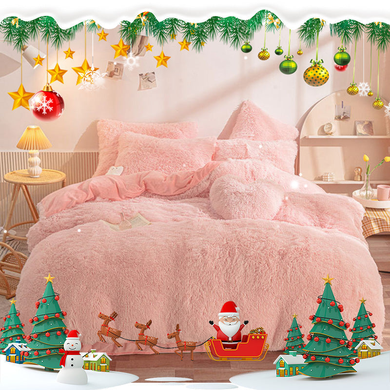 [Talvilahja] Talvi Lämmin Plush Vuodevaatteet 4 kpl setti