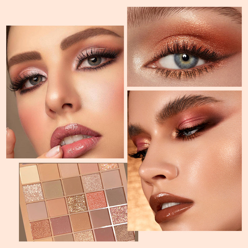 [Täydellinen lahja] 25-värin Smudge-proof luomiväripaletti