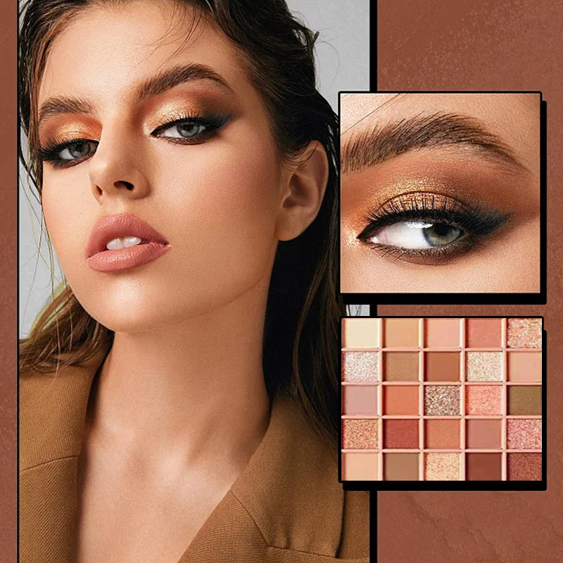 [Täydellinen lahja] 25-värin Smudge-proof luomiväripaletti