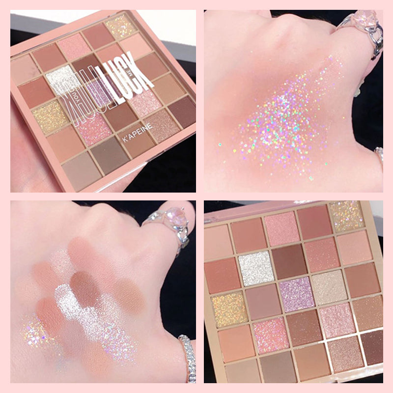 [Täydellinen lahja] 25-värin Smudge-proof luomiväripaletti