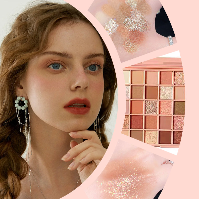 [Täydellinen lahja] 25-värin Smudge-proof luomiväripaletti