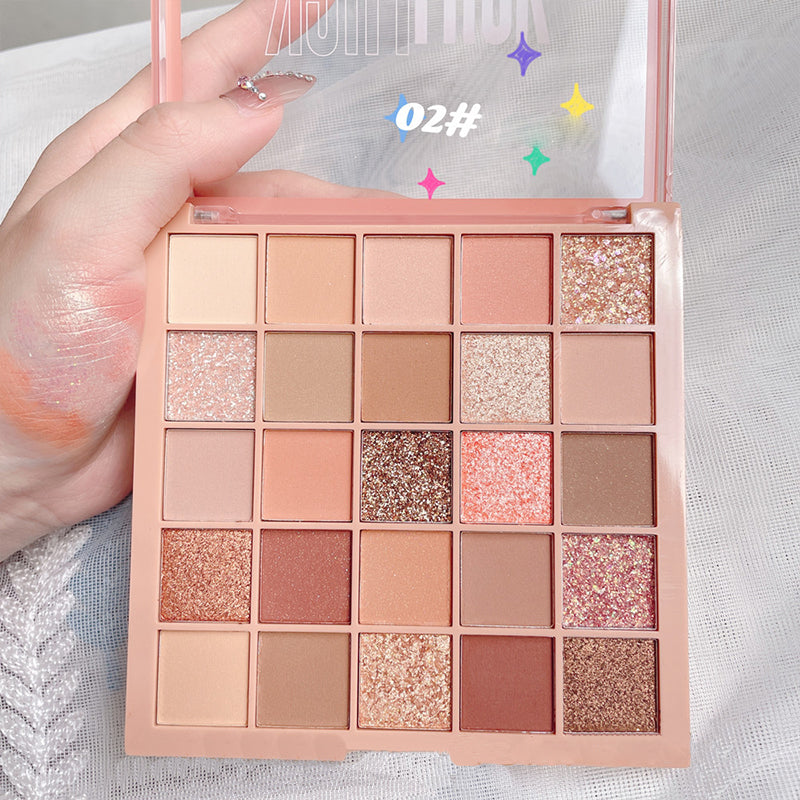 [Täydellinen lahja] 25-värin Smudge-proof luomiväripaletti