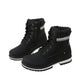 Ihanteellinen lahja - Naisten työ Vedenpitävä vaellus Combat Lace up Low Heel nilkkasaappaat