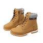 Ihanteellinen lahja - Naisten työ Vedenpitävä vaellus Combat Lace up Low Heel nilkkasaappaat