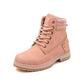 Ihanteellinen lahja - Naisten työ Vedenpitävä vaellus Combat Lace up Low Heel nilkkasaappaat