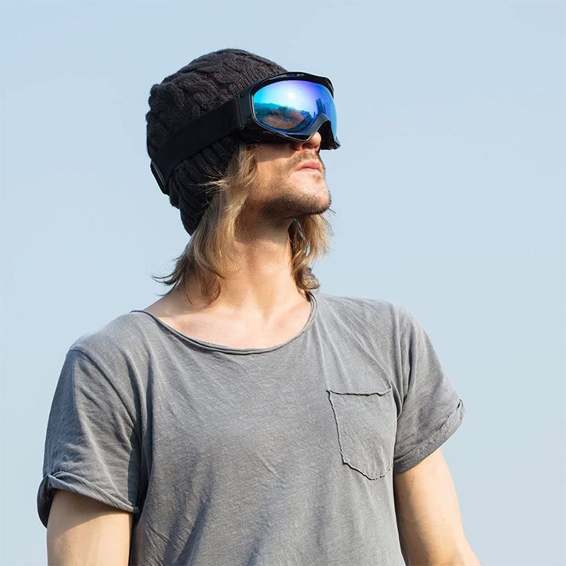 Täydellinen talvivaruste lahja! Suuret näkymät huurtumattomat laskettelulasit