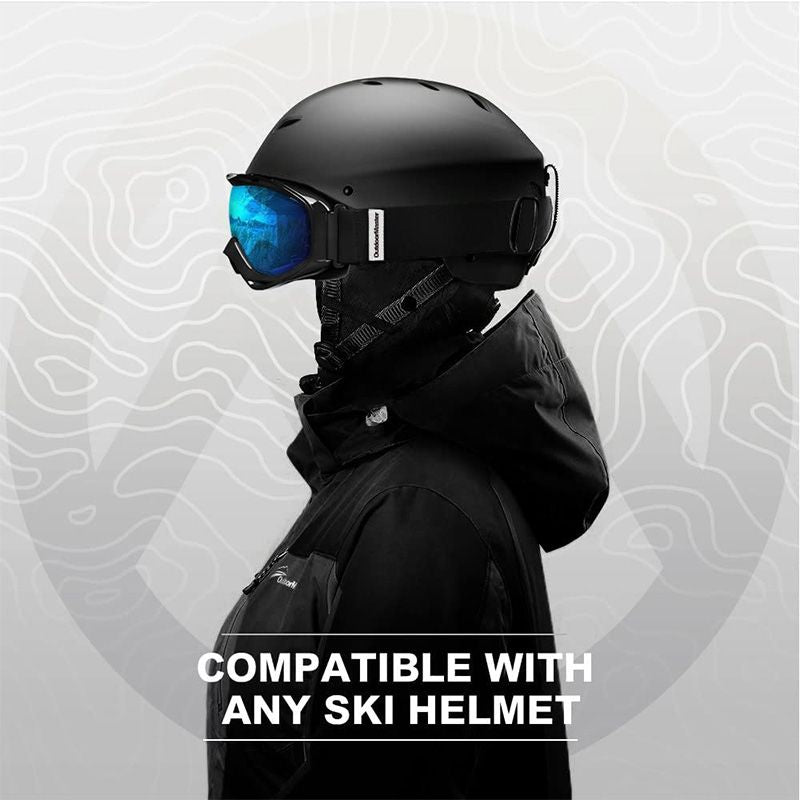 Täydellinen talvivaruste lahja! Suuret näkymät huurtumattomat laskettelulasit