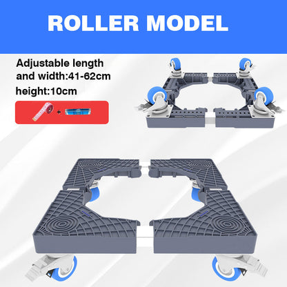 Monikäyttöinen liukumaton korotettu pesukoneen pohja jalusta