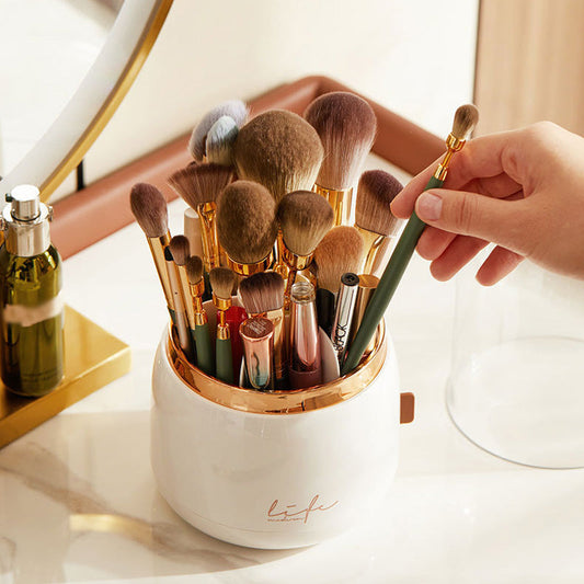 Gift Choice -360 Rotating Dustproof Makeup Brush Holder