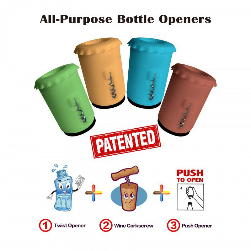 Praktinen Lahja -3-In-1 Pullonavaaja