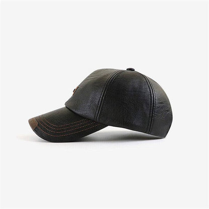 😍🧢 PU-nahkainen visiirilakki miehille