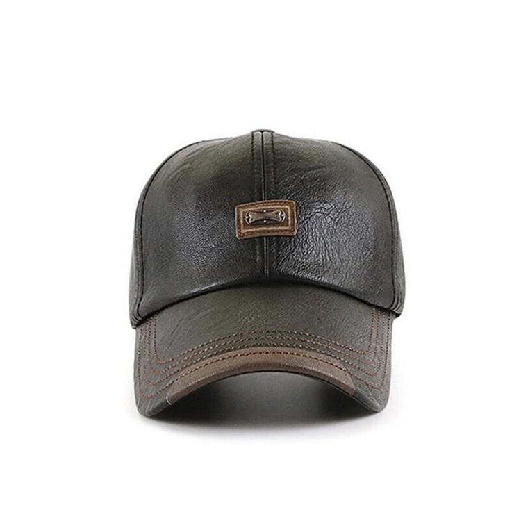 😍🧢 PU-nahkainen visiirilakki miehille
