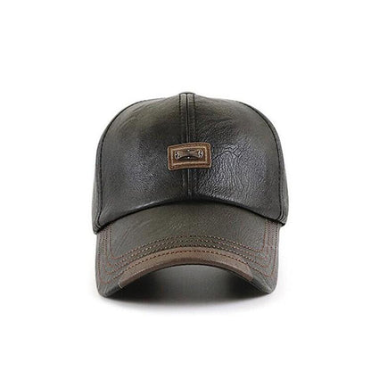😍🧢 PU-nahkainen visiirilakki miehille