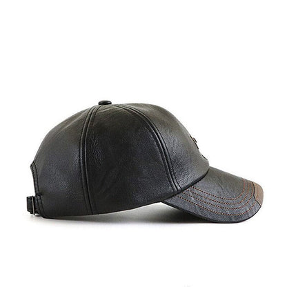 😍🧢 PU-nahkainen visiirilakki miehille