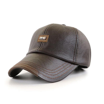 😍🧢 PU-nahkainen visiirilakki miehille