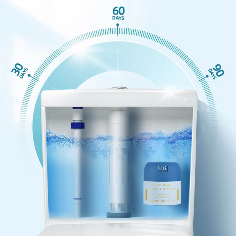 Uudenlainen harjaton WC-puhdistuslohko