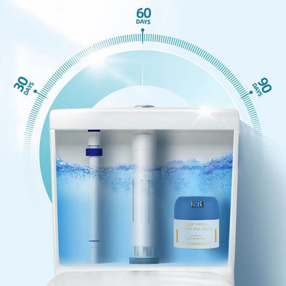 Uudenlainen harjaton WC-puhdistuslohko