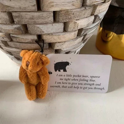 Pieni Taskukarhun Halaus Kortin Kera - Lämmin Lahja