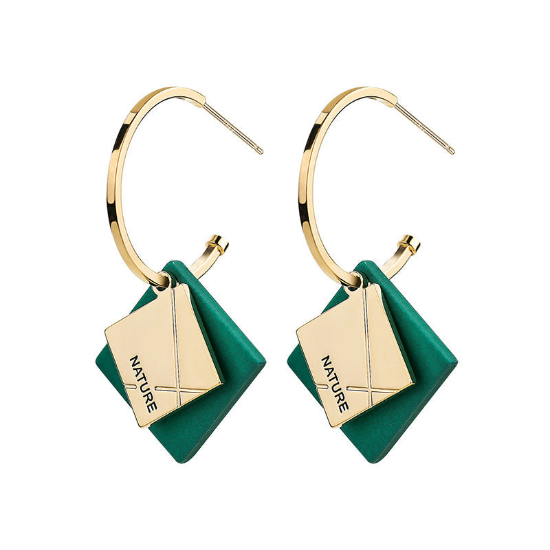 Uusi tuote lanseerattu💖Tyylikkäät Neliöriipuskorvakorut