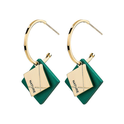 Uusi tuote lanseerattu💖Tyylikkäät Neliöriipuskorvakorut