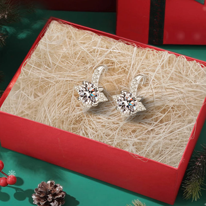 Paras lahja💎Hohtavat Oktopus-tähden nappikorvakorut