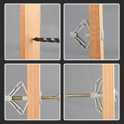 Aircraft / Butterfly Expansion Anchor Bolts Tube & Countersunk ruuvit (50kpl)