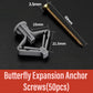 Aircraft / Butterfly Expansion Anchor Bolts Tube & Countersunk ruuvit (50kpl)