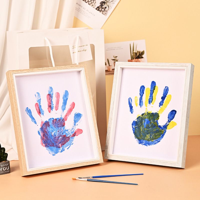 Rakkauslahja - DIY-parin Kädenjälkipakkaus Valokuvakehyksellä