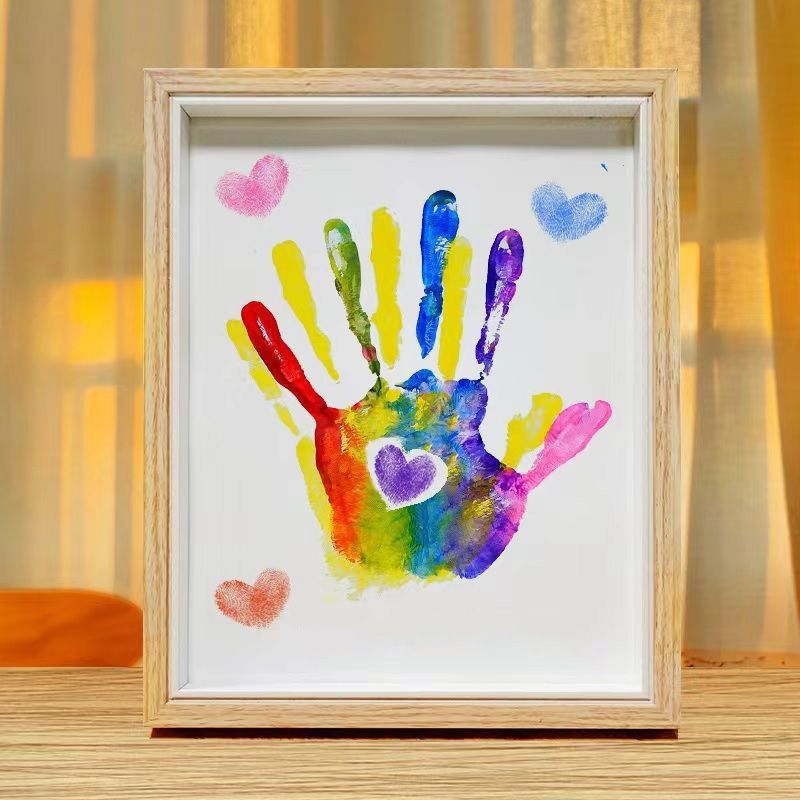 Rakkauslahja - DIY-parin Kädenjälkipakkaus Valokuvakehyksellä