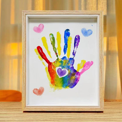 Rakkauslahja - DIY-parin Kädenjälkipakkaus Valokuvakehyksellä