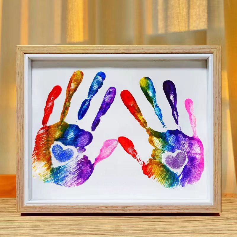 Rakkauslahja - DIY-parin Kädenjälkipakkaus Valokuvakehyksellä