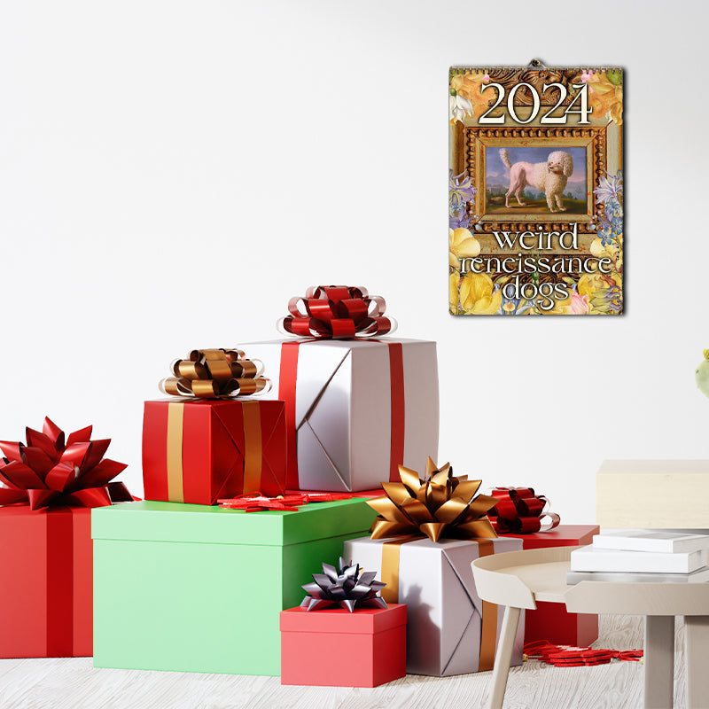 Luova Lahja * 2024 Kuvituskalenteri - Kummalliset Keskiaikaiset Koirat