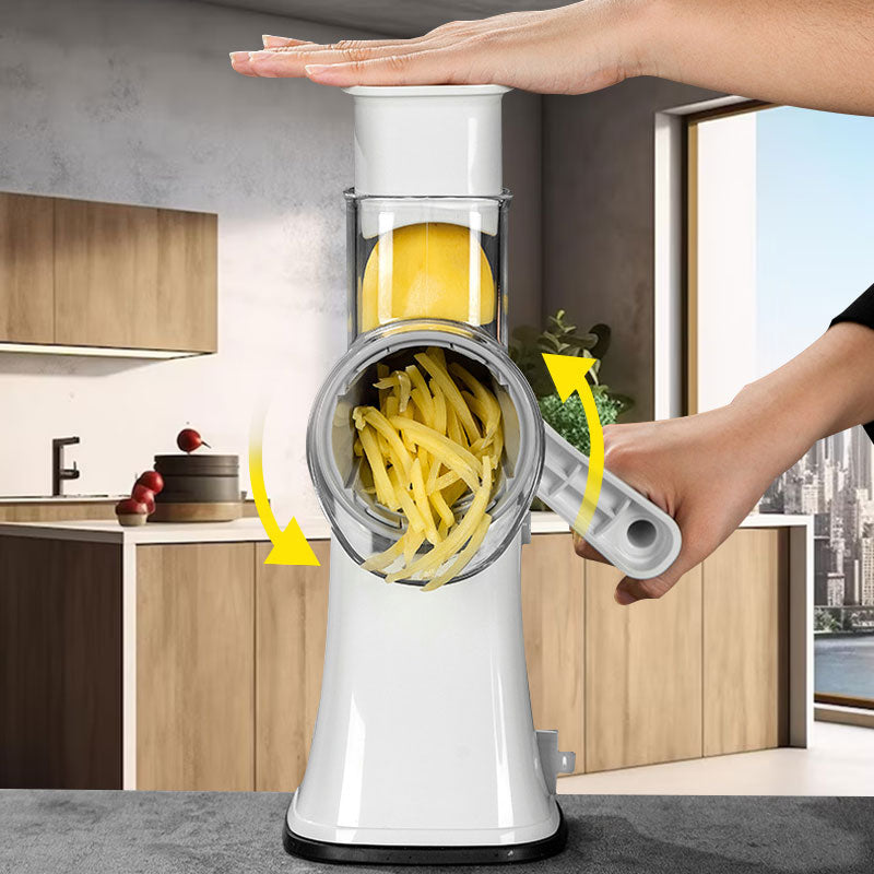 Multifunctionele keukengroente handmatige roterende hakset - met 5 messen