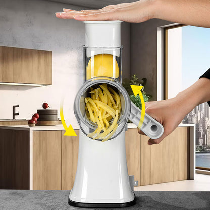 Multifunctionele keukengroente handmatige roterende hakset - met 5 messen