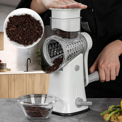 Multifunctionele keukengroente handmatige roterende hakset - met 5 messen